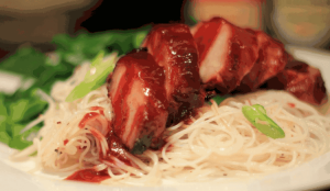 Char Siew Rice Noodles