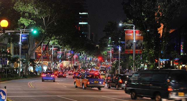 Orchard Road in December