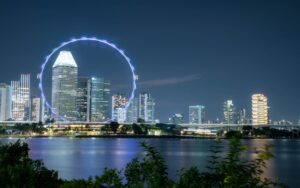 Singapore Flyer, a giant observation wheel with city views