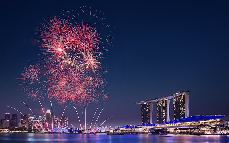 Marina Bay Sands Singapore at Night